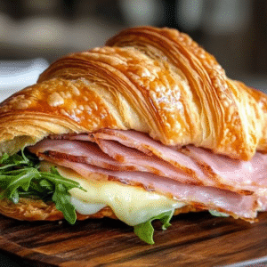 Bánh Croissant Phô mai Thịt nguội