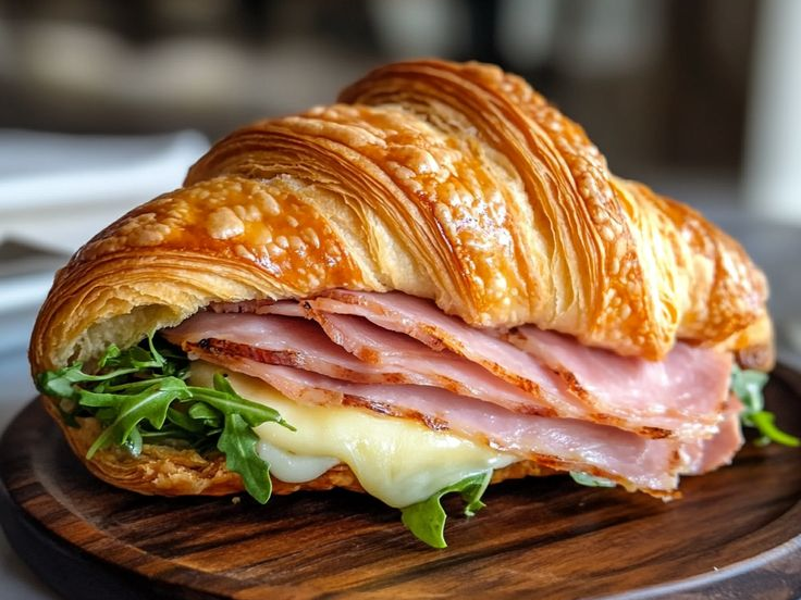 Bánh Croissant Phô mai Thịt nguội