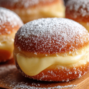 Bánh Donut nhân kem Vani