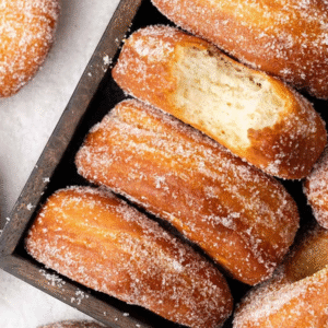 Bánh Donut phủ đường quế