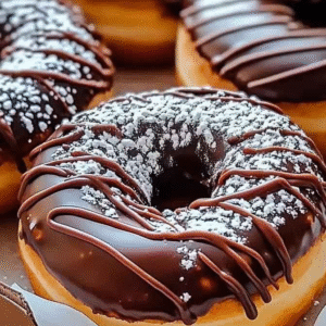 Bánh Donut phủ Socola